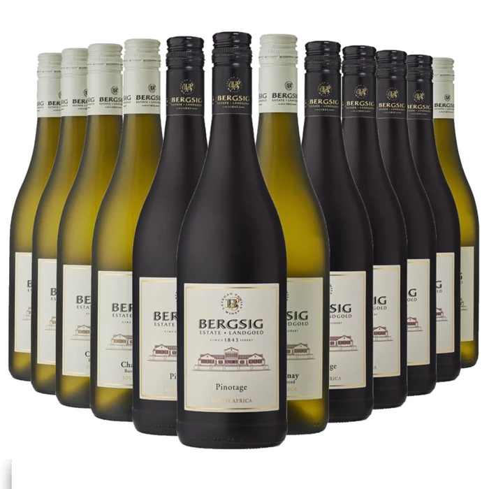 Case of 12 Mixed Bergsig Estate Red & White Wine